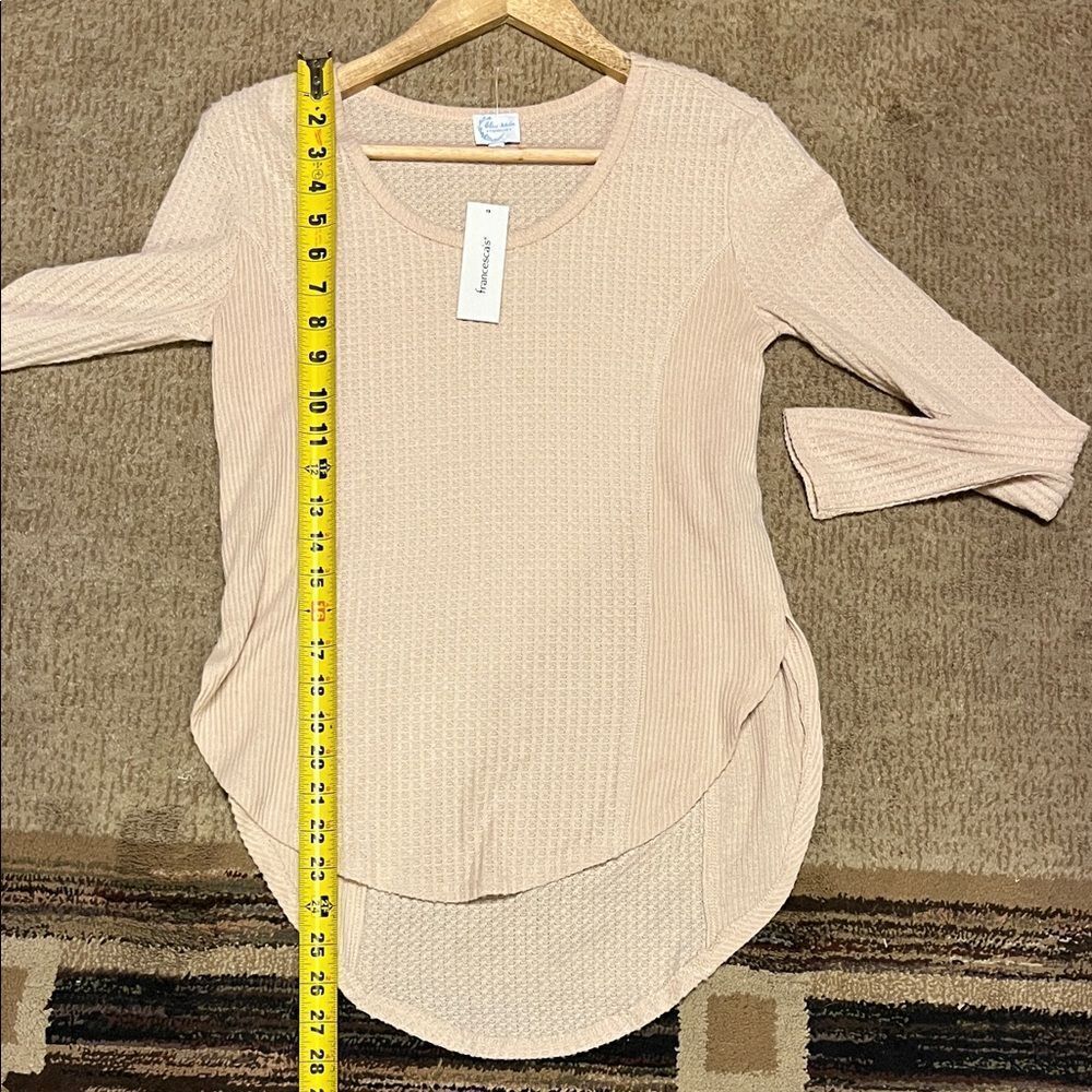 NWT Blue Rain Waffle Long Sleeve Top - Picture 9 of 9